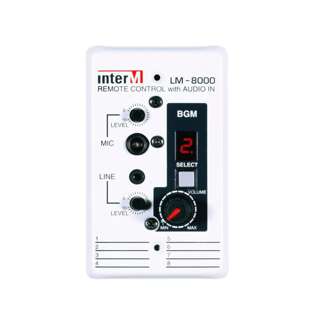 Bộ điều khiển gắn tường Inter-M LM-8000