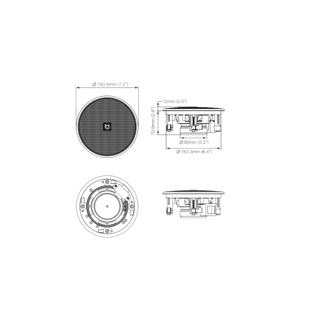 Loa Âm trần P.Audio PCS-5CFT