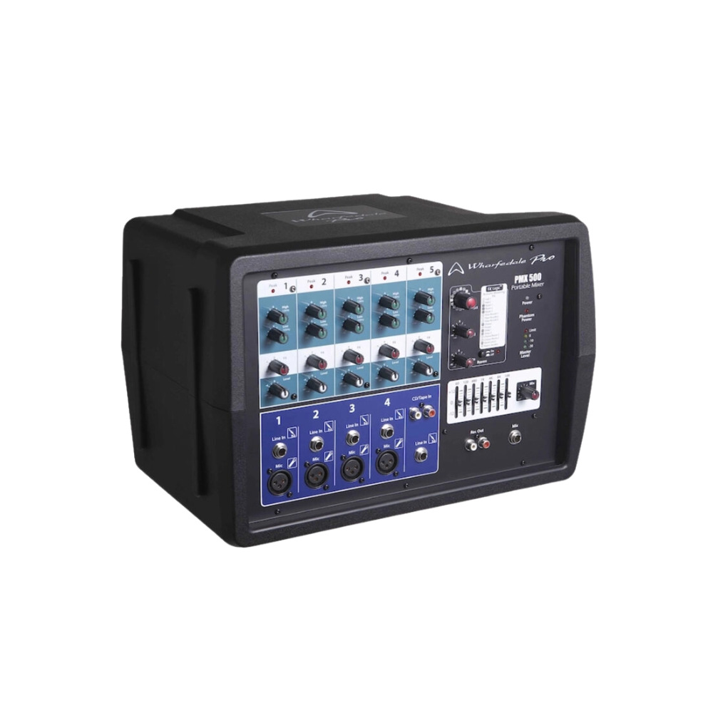 Mixer liền công suất 5 cổng tín hiệu Wharfedale Pro PMX500