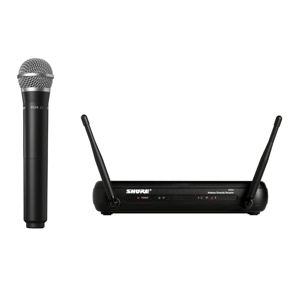 Bộ micro vocal đơn không dây Shure SVX24/PG58