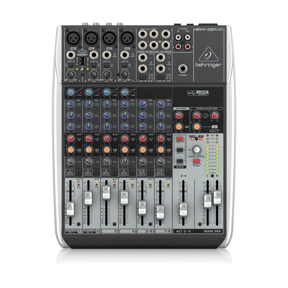 Mixer Analog Behringer Q1204USB